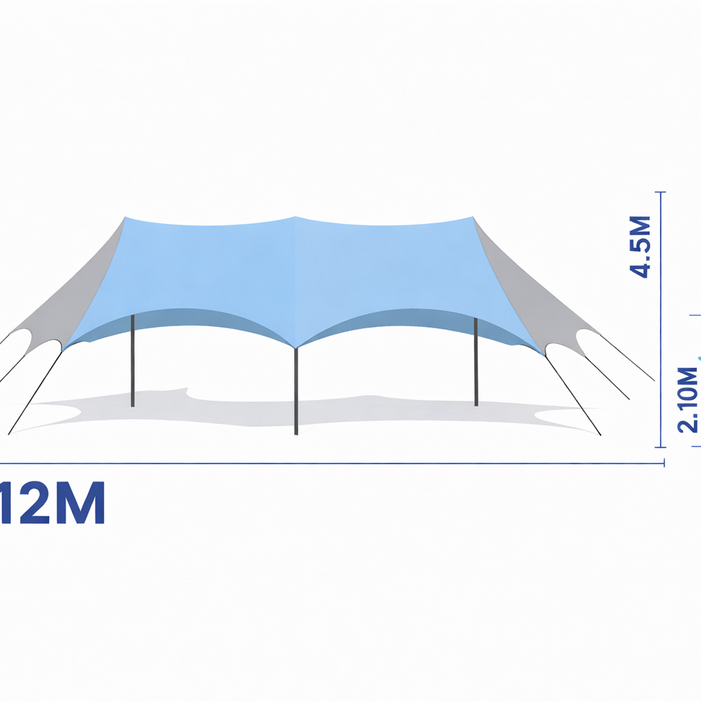 Carpa Estrella 12 mts. Doble