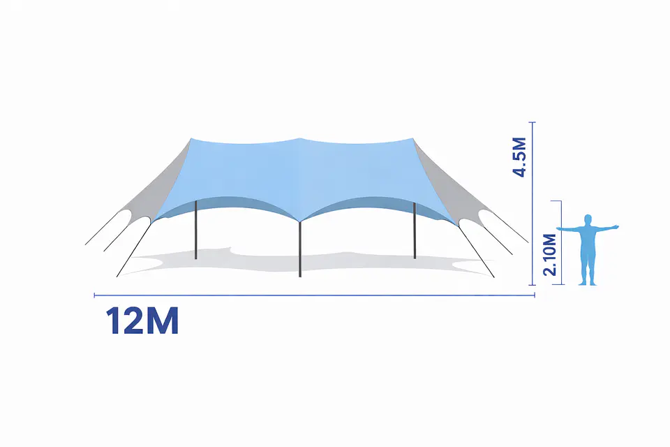 Carpa Estrella 12 mts. Doble 1