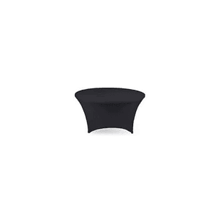 Mantel para Mesa Redonda de 152 cm. diametro Negro y Blanco