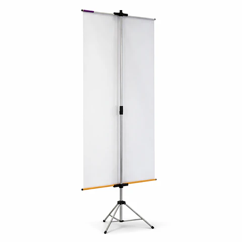 Porta Pendon Atril Tripode Pro Aluminio 1.30 z 2.2 mt