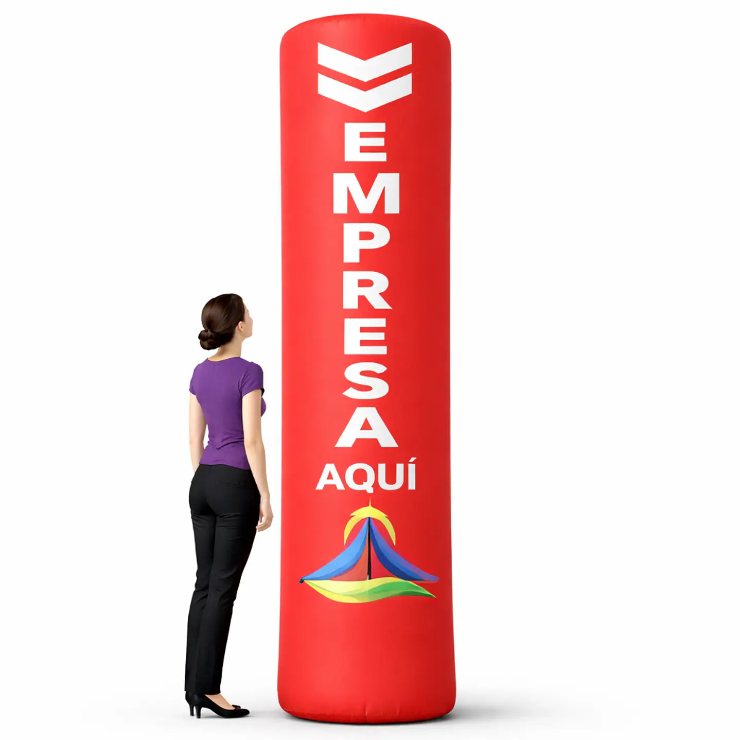 Cilindro Publicitario Inflable 3,0 x 1,0 mts diametro 1