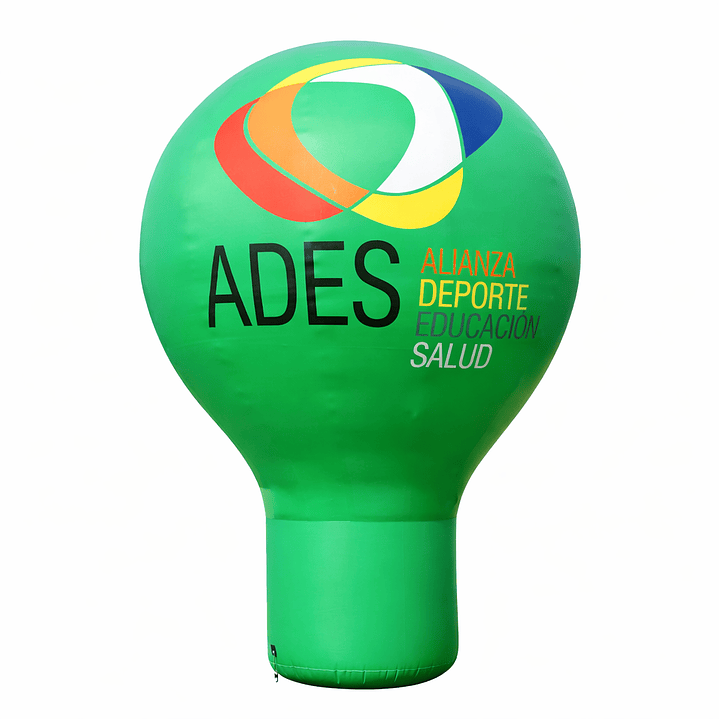 Pera Inflable  de 4 mts fondo blanco o color pleno 2