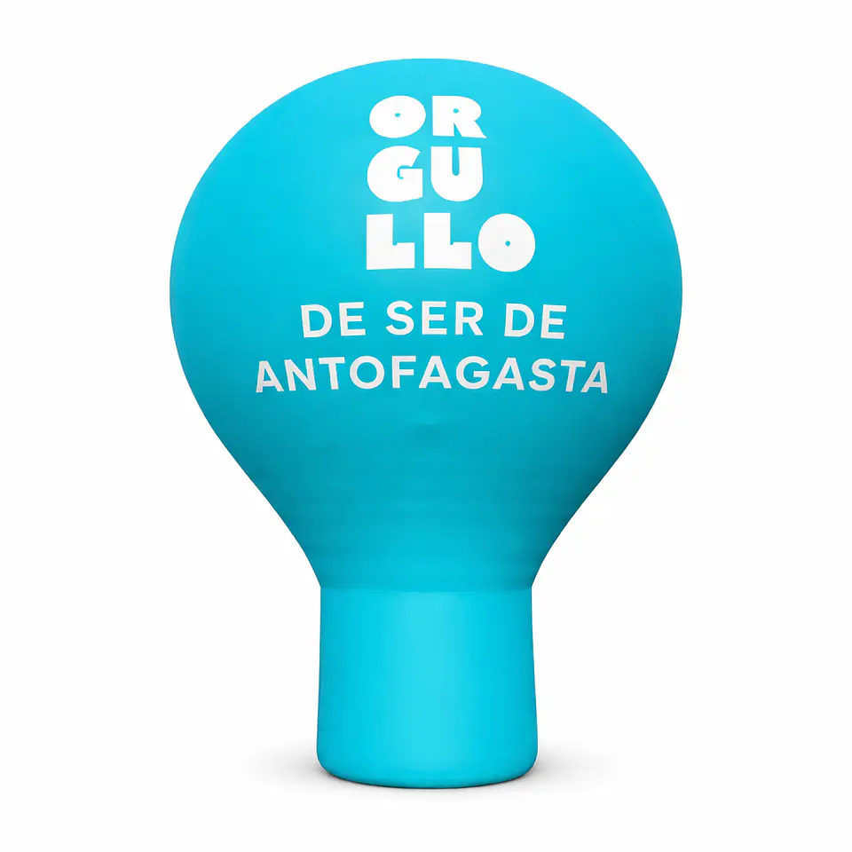 Pera Inflable  de 4 mts fondo blanco o color pleno 1
