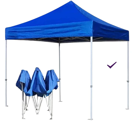 Toldo 3X3 Premium fierro blanco Hex carpa Azul Valor unitario neto $65.126