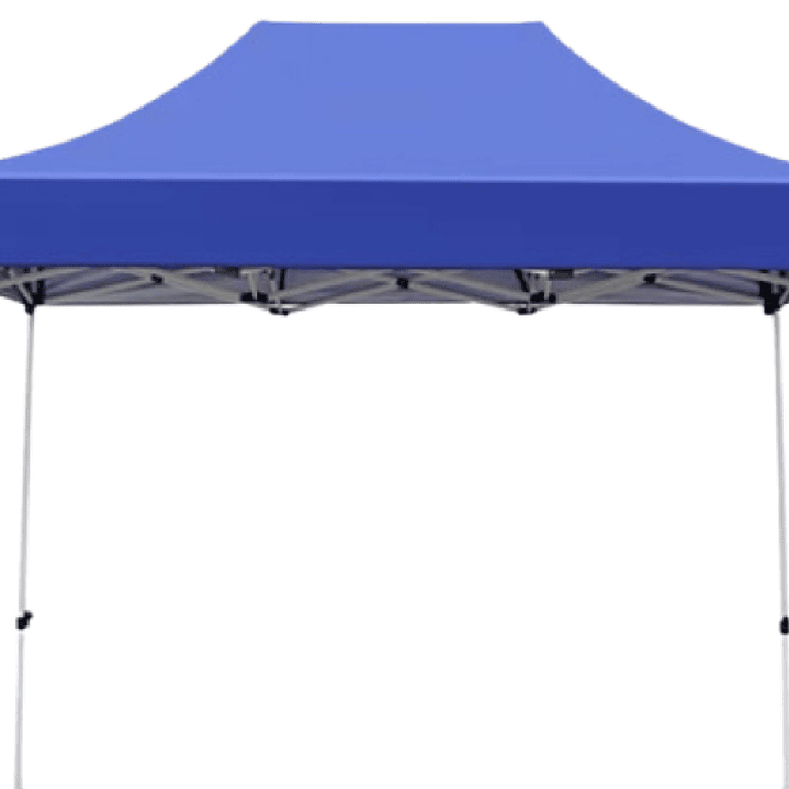 Toldo 3X4,5 Carpa Azul Fierro Hexagonal Blanco 6 unidades