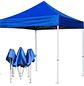 Toldo 3X3 Premium Fierro Blanco HEX Carp Azul 6 UN - Miniatura 1