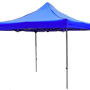 Toldo 3x3 Premium Fierro Negro HEX carpa Azul 6 UN