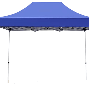 Toldo 2x3 carpa azul fierro cuadrado blanco 10 UN