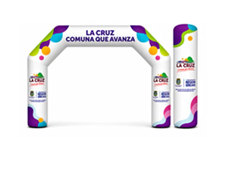 Arco Meta Inflable 8x5x1.5  de 5 lados exterior