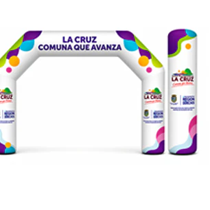 Arco Meta Inflable 8x5x1.5  de 5 lados exterior