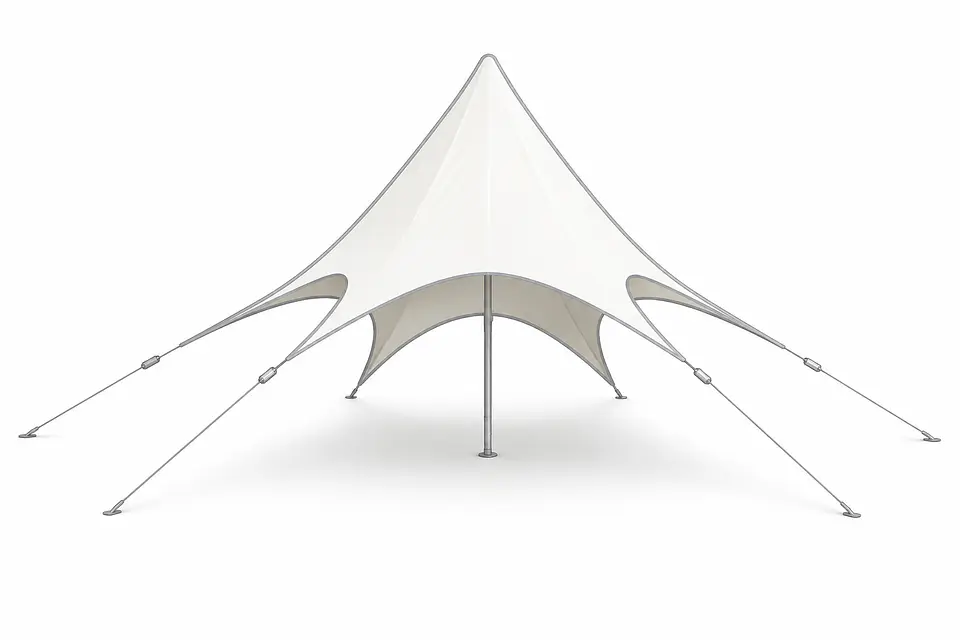 Carpa  Estrella de 4 mt 2