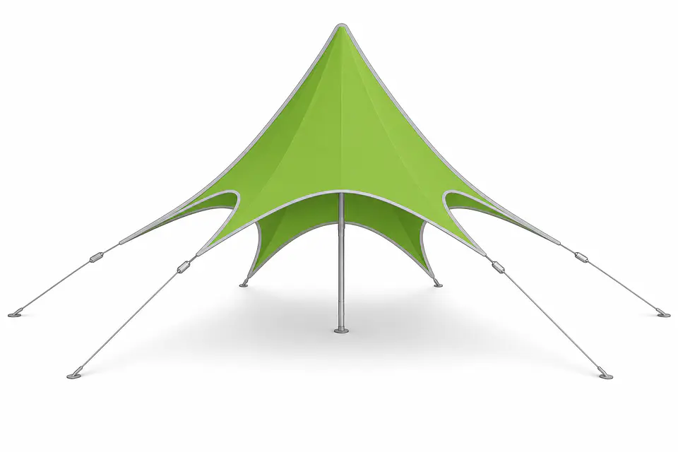 Carpa  Estrella de 4 mt 3