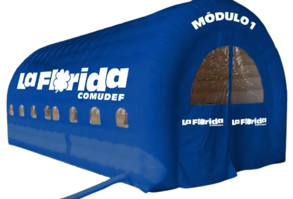 Carpa Inflable de 10x4 mt con Instalacion Electrica de 3 salidas y 3 soquetes 2