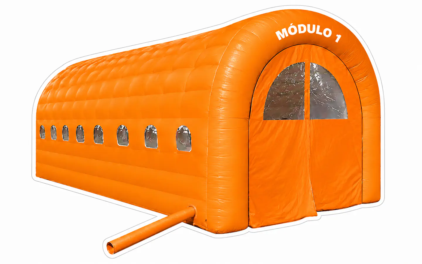 Carpa Inflable de 10x4 mt con Instalacion Electrica de 3 salidas y 3 soquetes 3