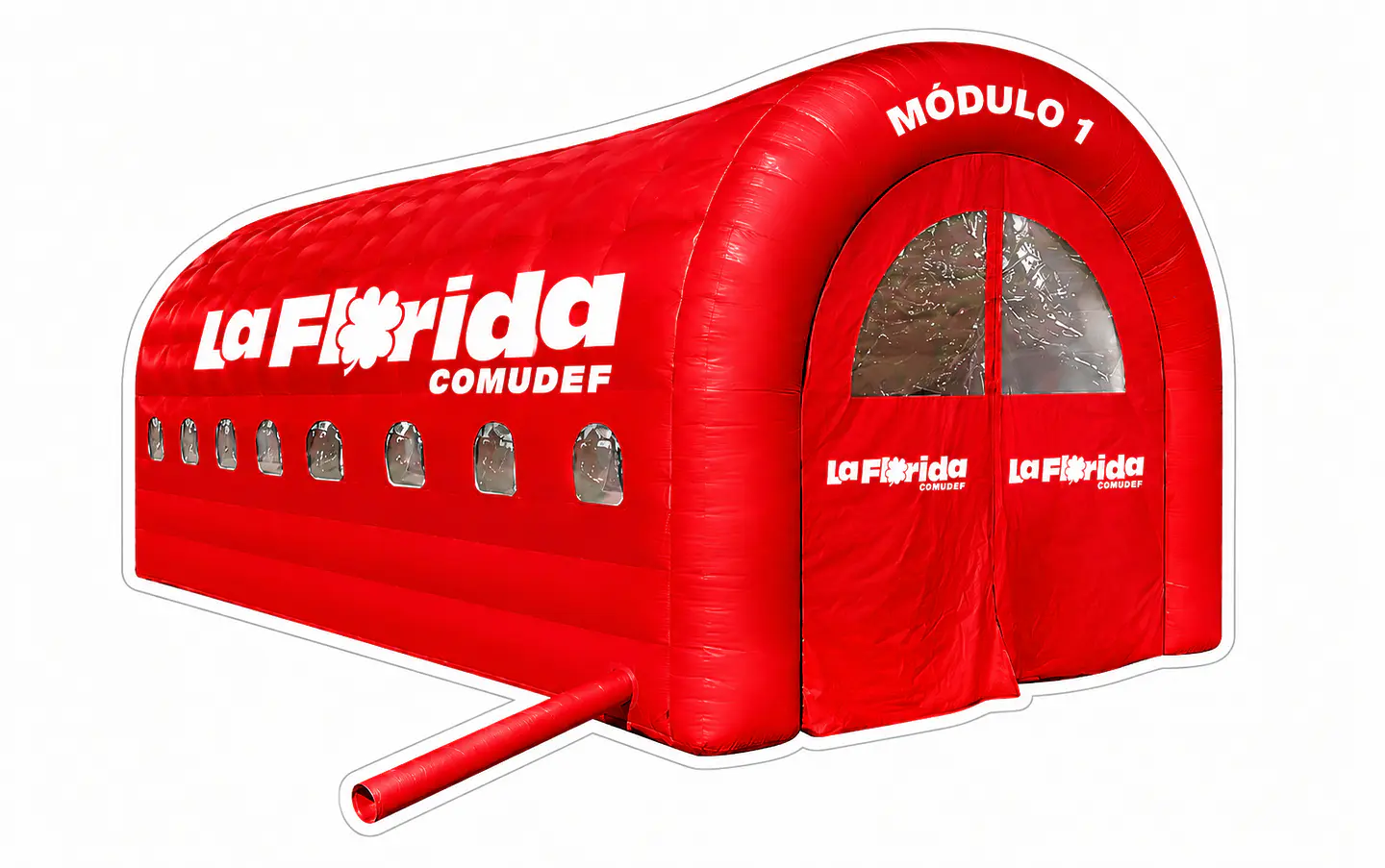 Carpa Inflable de 10x4 mt con Instalacion Electrica de 3 salidas y 3 soquetes 1