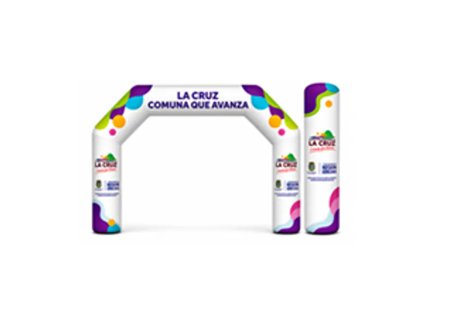 Arco Meta Inflable 8x5x1.5  de 5 lados exterior 3