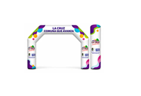 Arco Meta Inflable 8x5x1.5  de 5 lados exterior