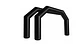 Arco Meta Inflable sin turbina Sellado 6x4 mt - Miniatura 3
