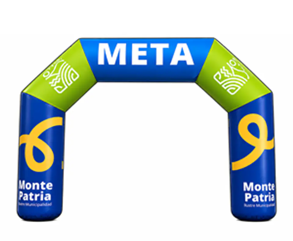 Arco Meta Inflable 8x5x1.5  de 5 lados exterior 1