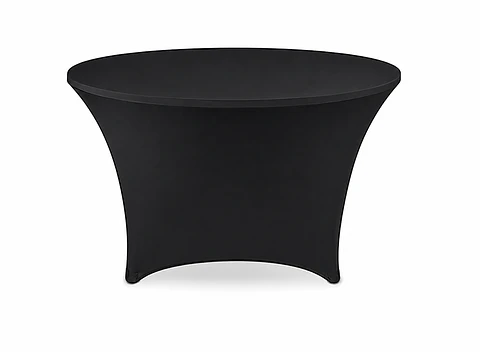 Mantel para Mesa Redonda de 152 cm. diametro Negro y Blanco