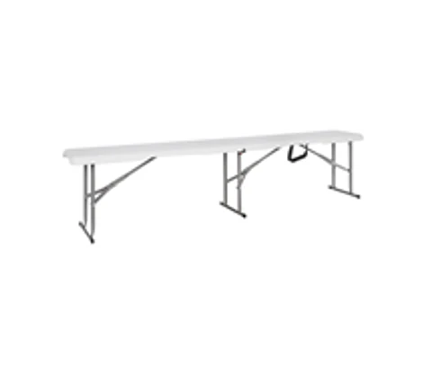 Banqueta para mesa maleta de 180x43x28 cm.