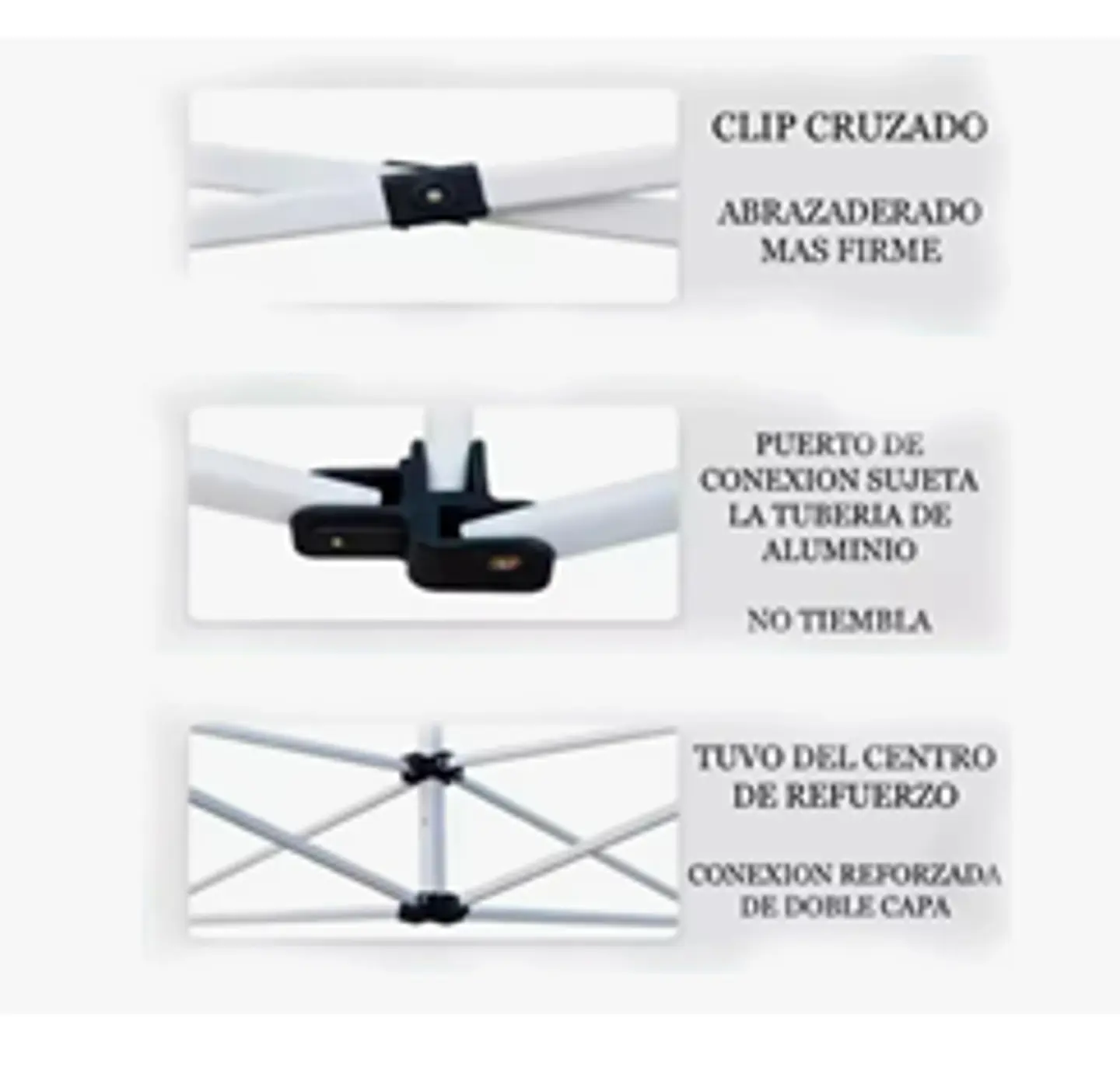 Toldos Aluminio Hexagonales 3x3 Colores 2