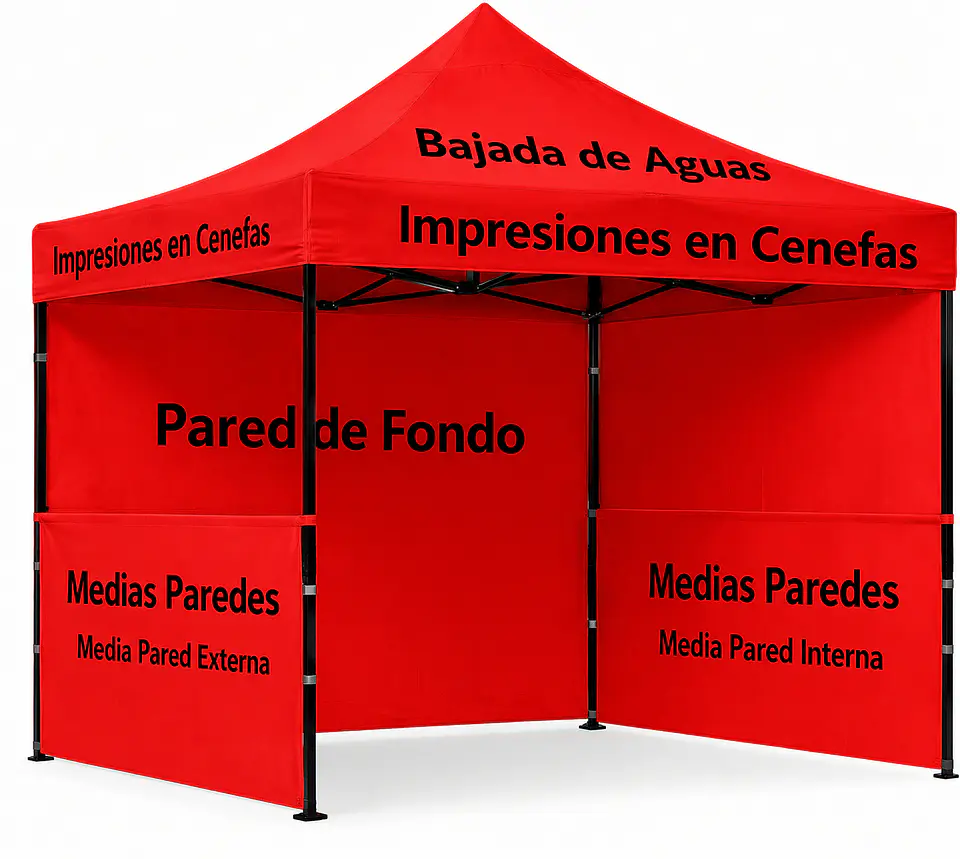 Medias paredes para Toldos de 3x3 mt. 3x4,5 mt y 3x6mt 1