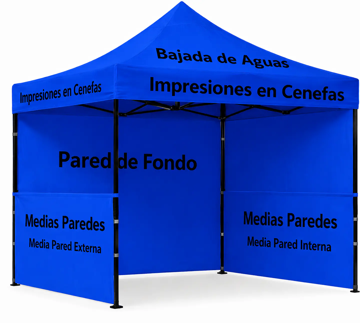 Medias paredes para Toldos de 3x3 mt. 3x4,5 mt y 3x6mt 2
