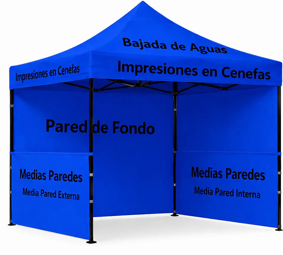 Medias paredes para Toldos de 3x3 mt. 3x4,5 mt y 3x6mt 2