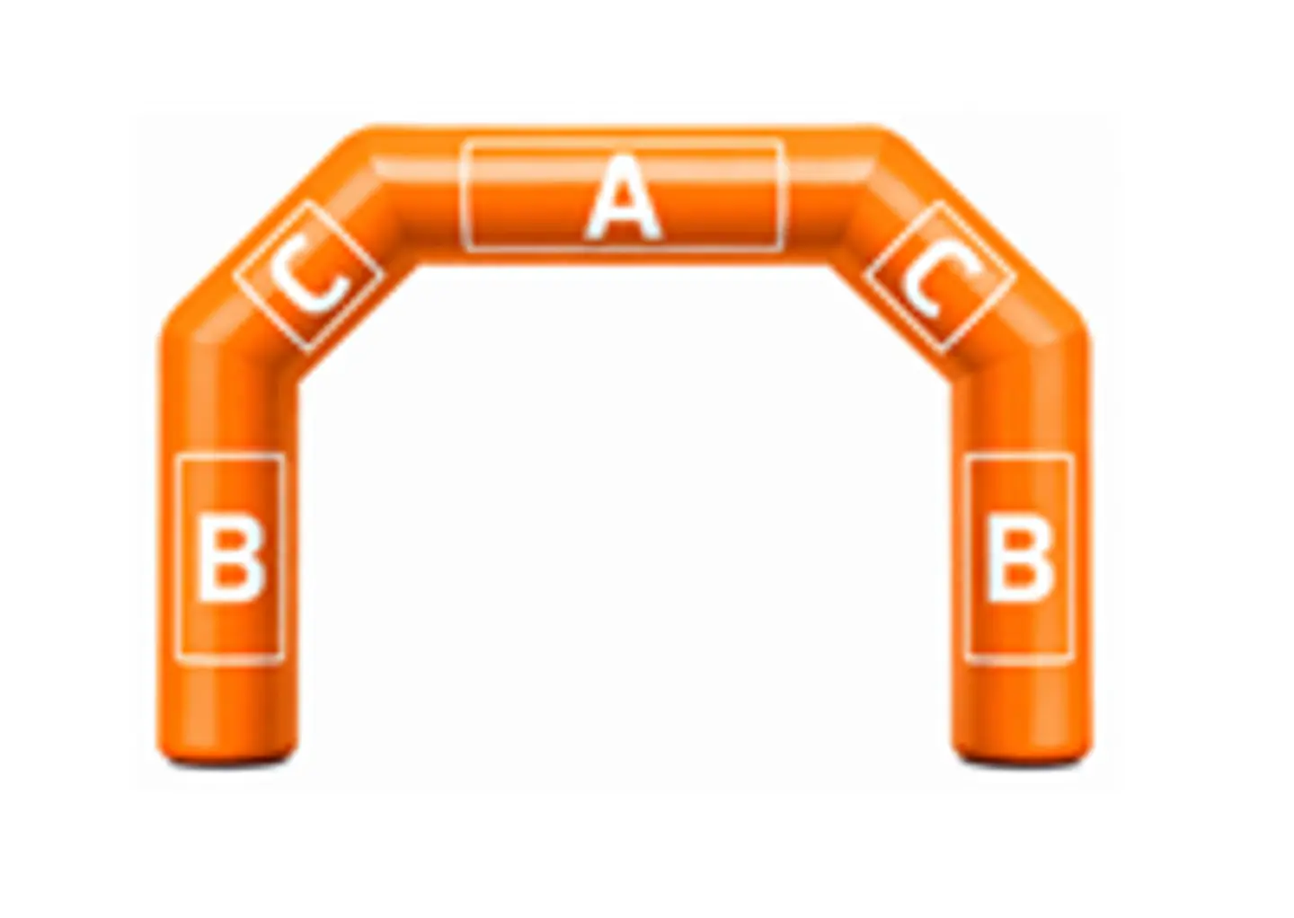 Arco Meta Inflable de 6x4x1 mt exterior 2