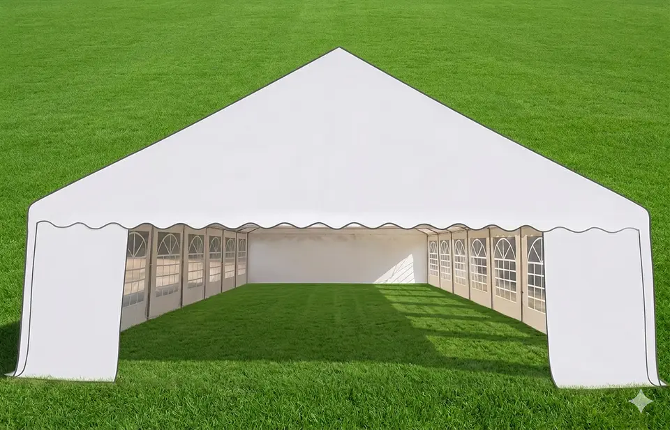 Carpa 14x7 mt PVC Alta Resistencia 100% Impermeable 2