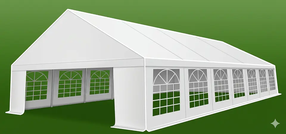 Carpa 14x7 mt PVC Alta Resistencia 100% Impermeable 1