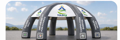 Carpa Pulpo Inflable 6 patas  8 mt de diametro