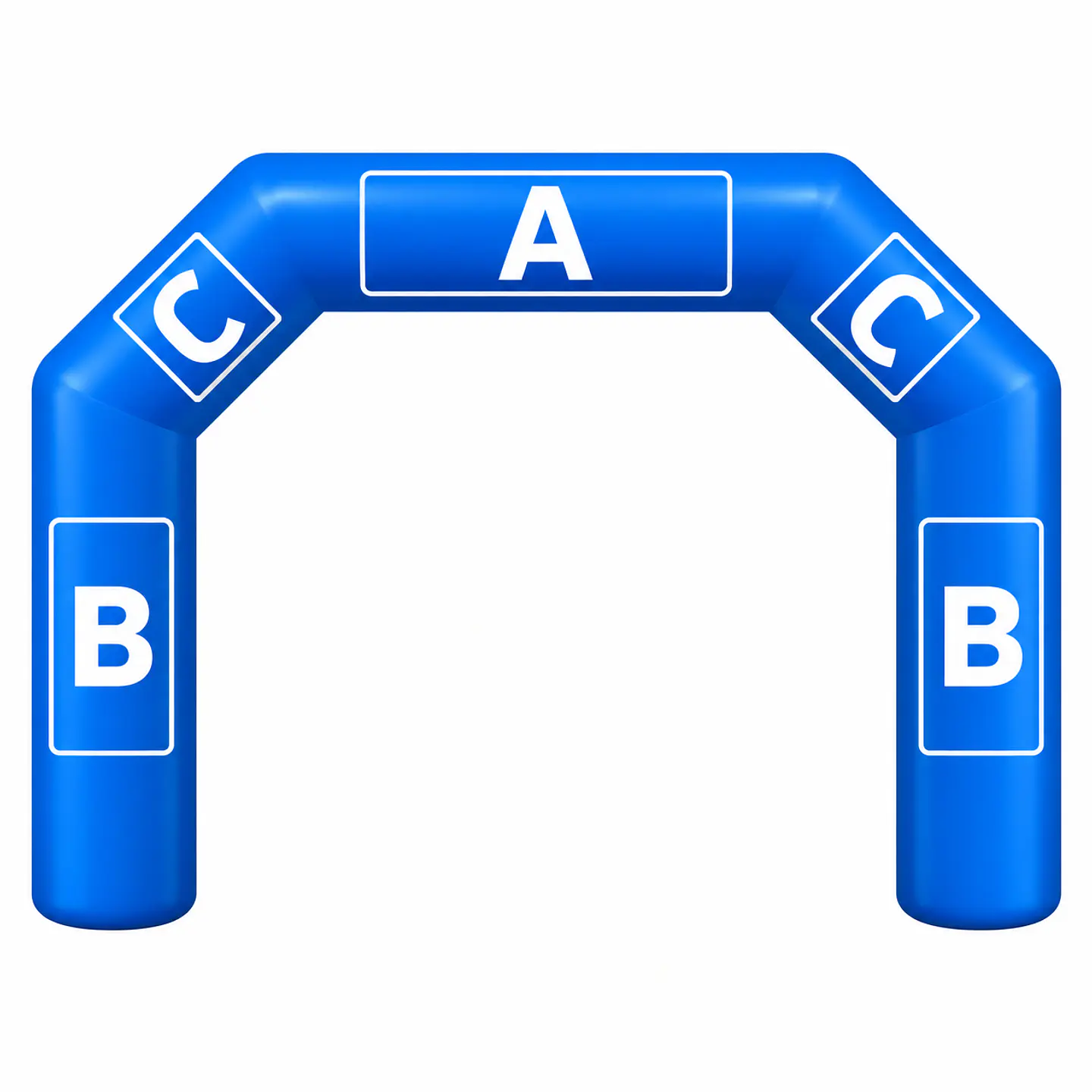 Arco Meta Inflable 8x5x1.5  de 5 lados exterior 7