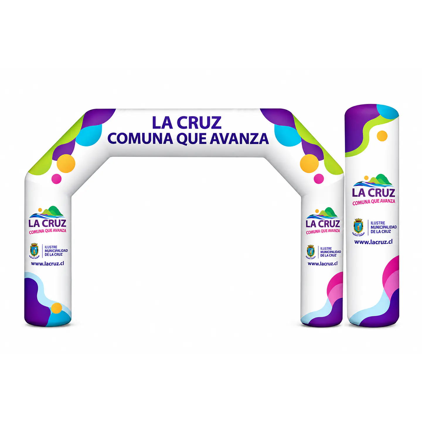 Arco Meta Inflable 8x5x1.5  de 5 lados exterior 2