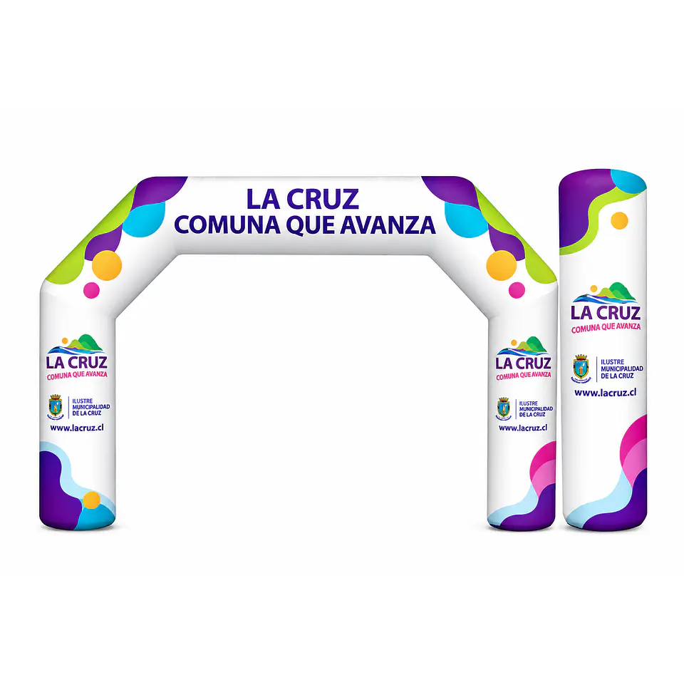 Arco Meta Inflable 8x5x1.5  de 5 lados exterior 2