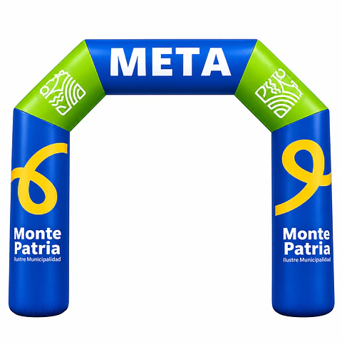 Arco Meta Inflable 8x5x1.5  de 5 lados exterior