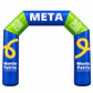 Arco Meta Inflable 8x5x1.5  de 5 lados exterior - Miniatura 1