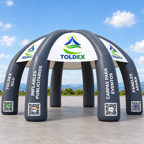 Carpa Pulpo Inflable 6 patas  8 mt de diametro