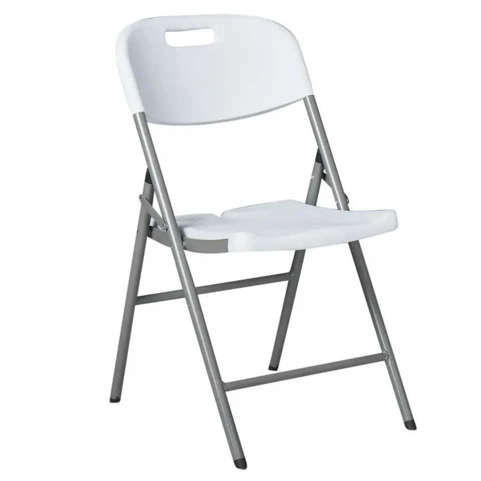 Silla Resina Blanca Plegable Interior y Exterior 1