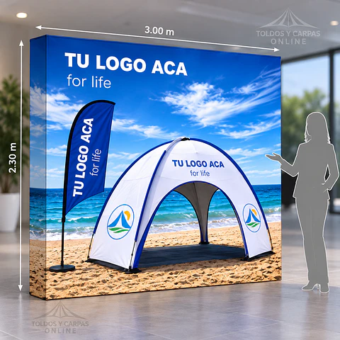 Panel Araña 4 Cuerpos 361x227 cm