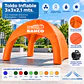 Toldo Inflable 3x3x2,1 mts.Colores con  Soplador Electrico Recargable/ Turbina - Miniatura 1