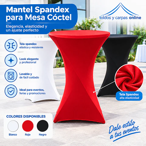 Manteles Spandex 70x70 cm