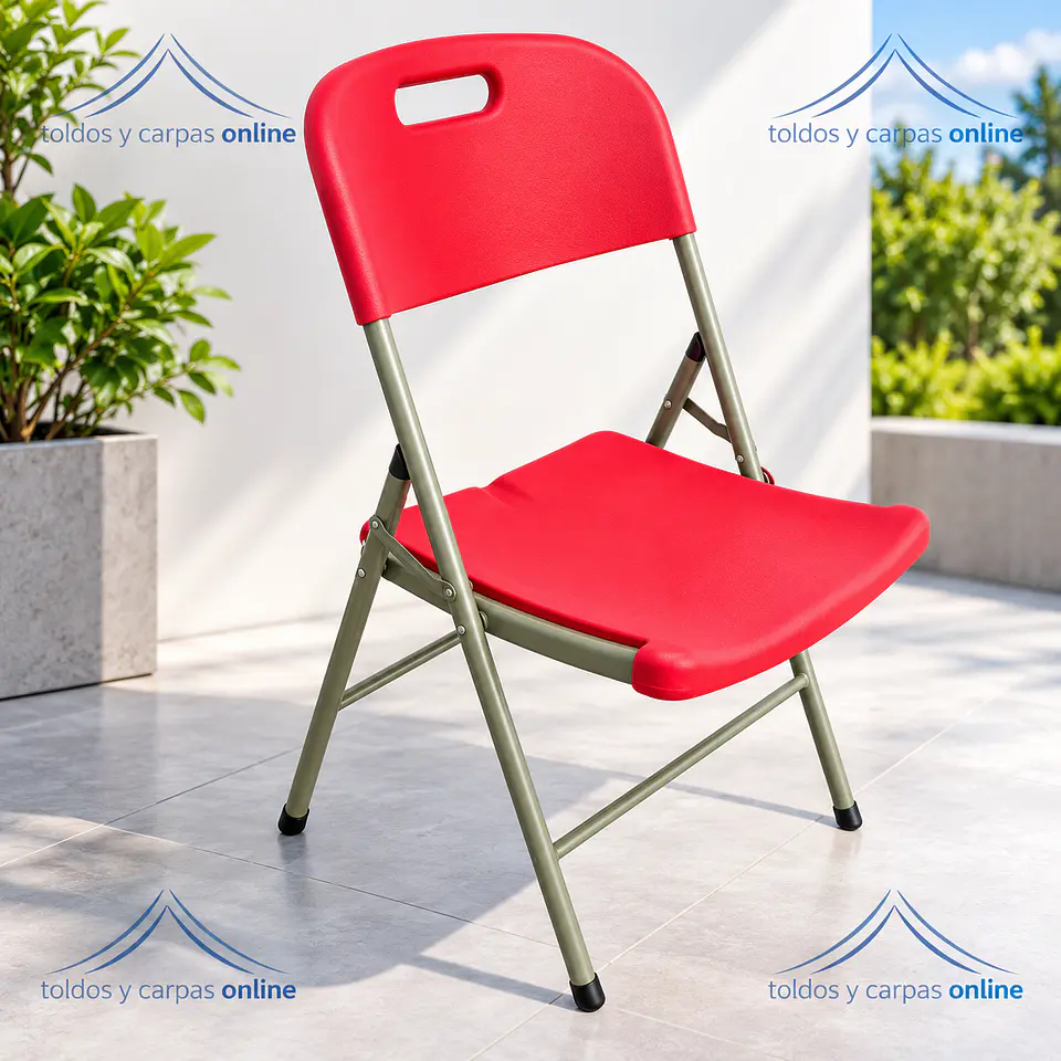 Silla de Resina color Rojo 1