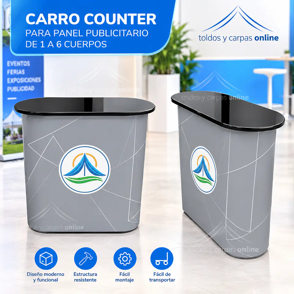 CARRO COUNTER PARA PANEL PUBLICITARIO DE 1 A 6 CUERPOS 1