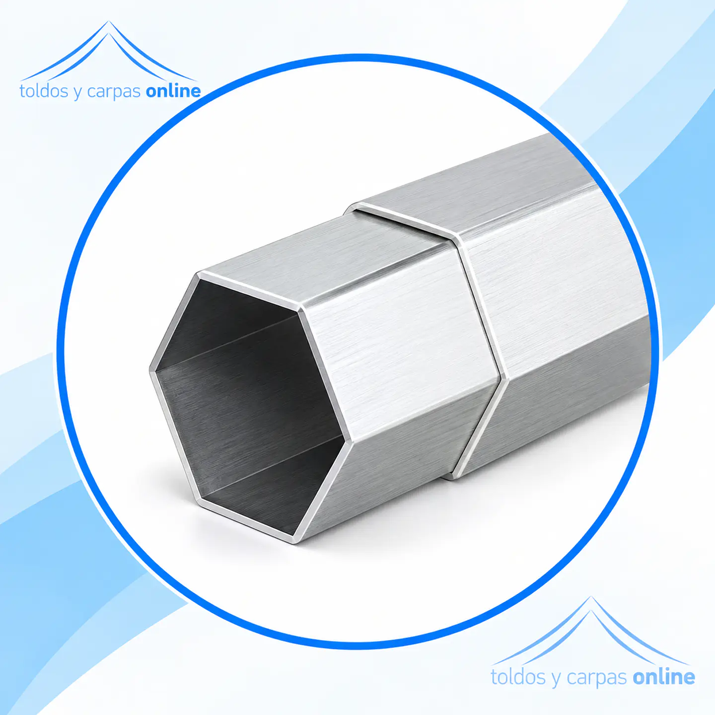 Toldo Americano Hexagonal 3x3  Colores 2