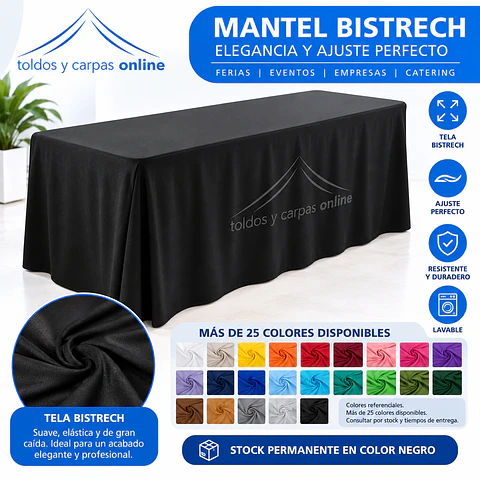 Mantel Bistrech 220x145 cm Colores
