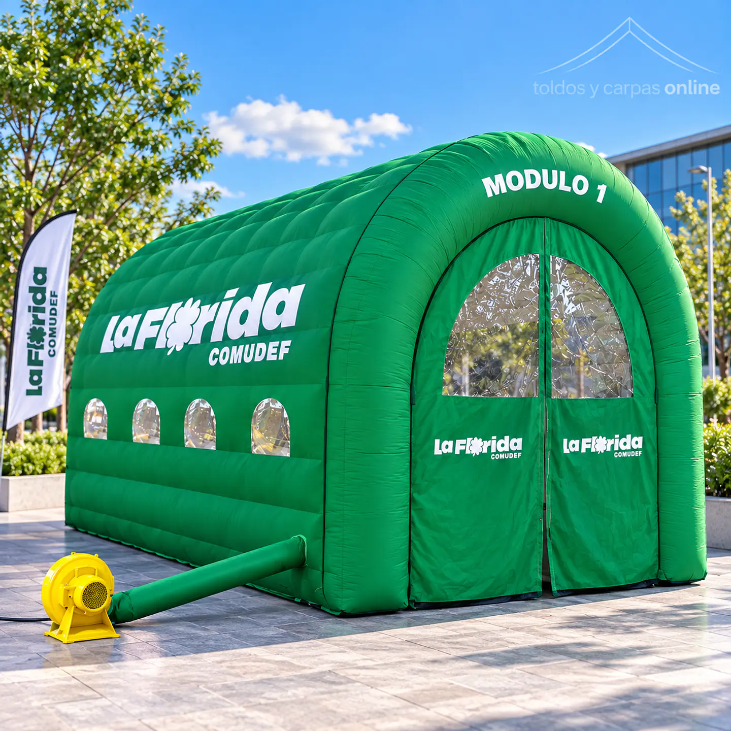 Carpa Inflable de 4x3 mt exterior Conexion Electrica 2