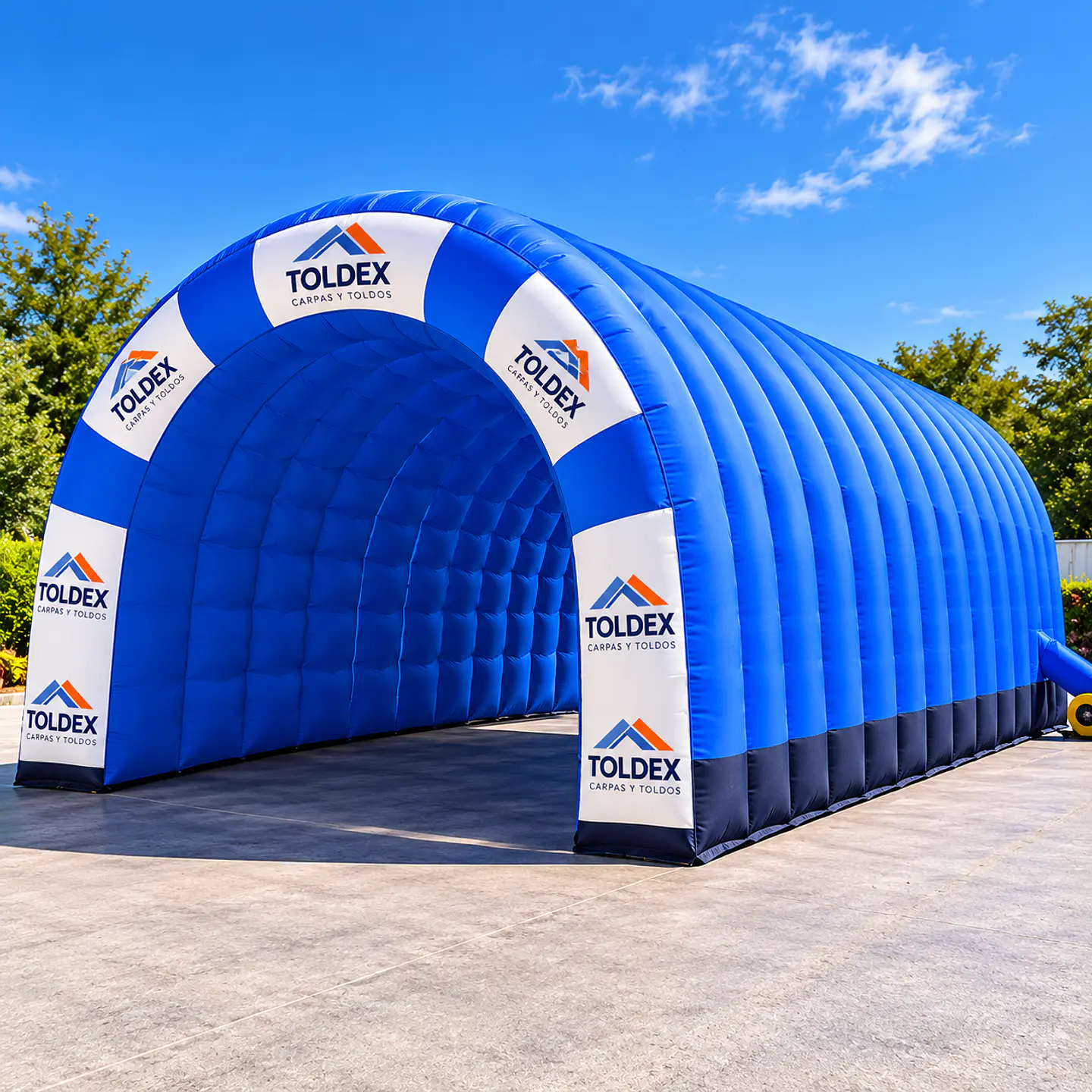 Carpa Inflable 10x5 mt con conexion electrica 1