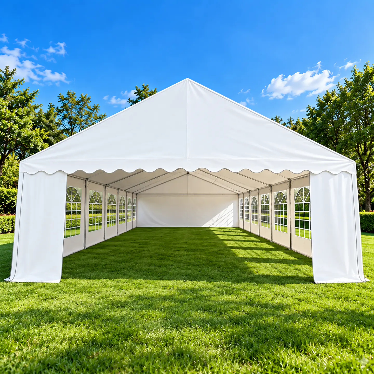 Carpa 14x7 mt PVC Alta Resistencia 100% Impermeable 2